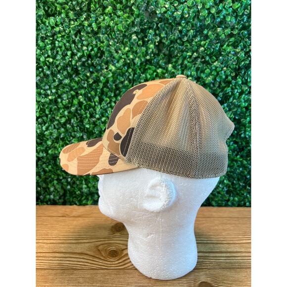 Mens Browning Hat Strap Back Brown Camo Hunting Outdoors Adjustable Adult Cap - Picture 2 of 7